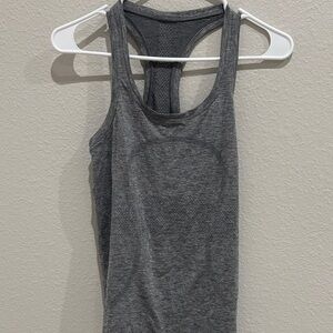lululemon athletica Gray Racerback Performance Tank